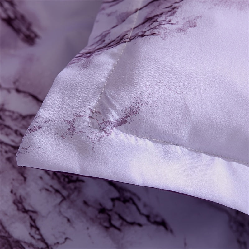 3-Piece Marble Luxury Duvet Cover Set