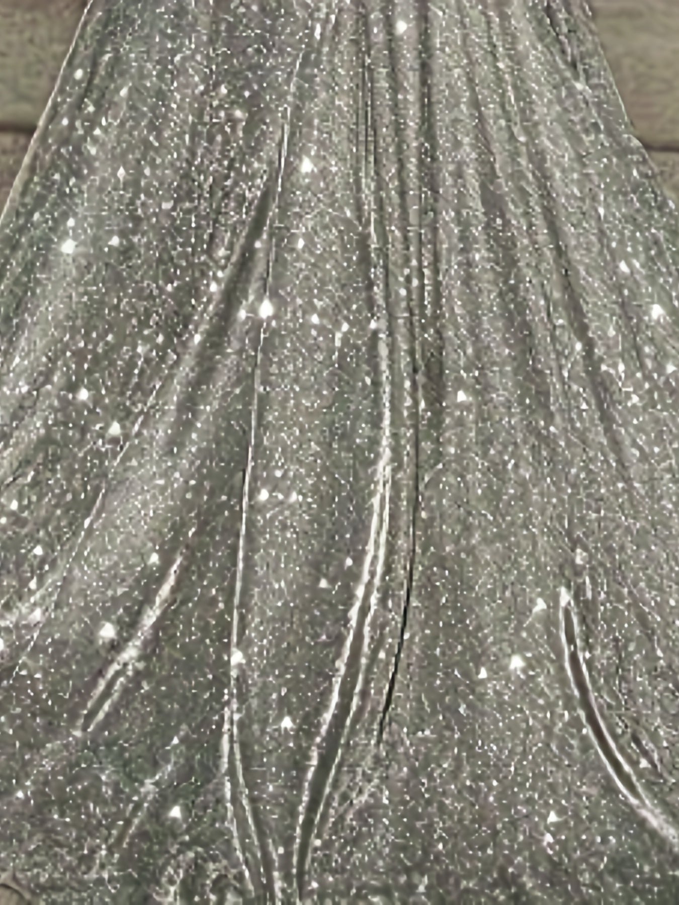 Elegant Glitter Sequin Slip Sleeveless Backless Maxi Dress