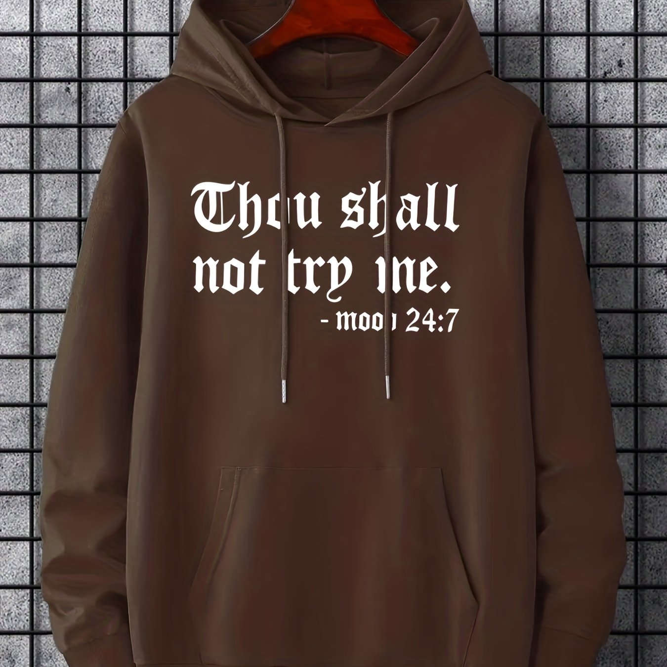 'Thou Shall Not Try Me' Hoodie- Men