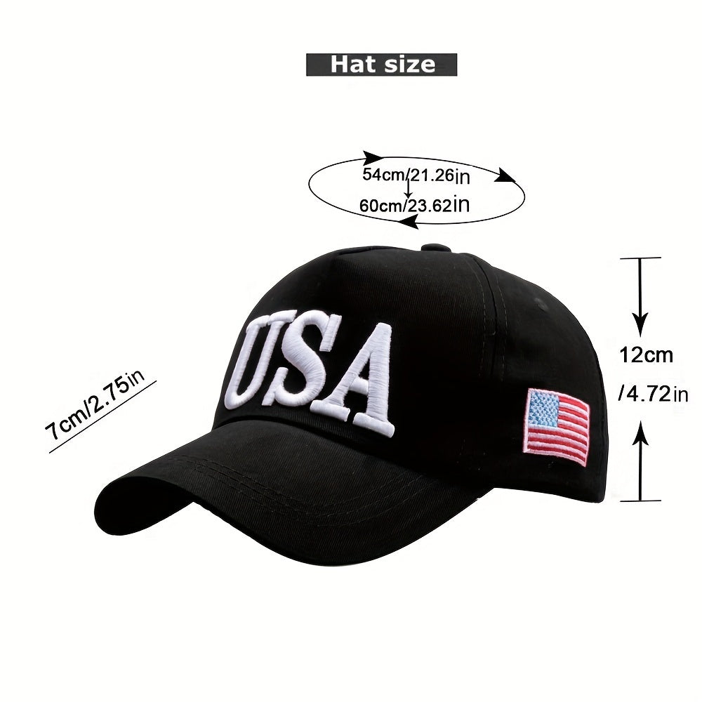 [INDUSTRY] Premium USA Themed Embroidered Cotton Baseball Cap